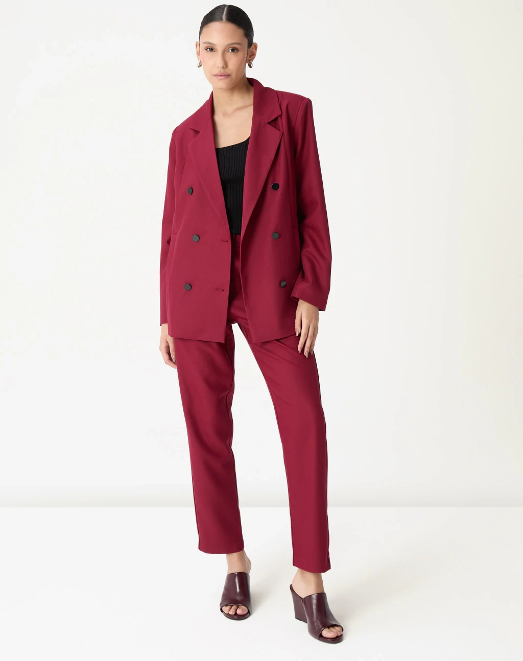 BLAZER OVERSIZED - VINHO
