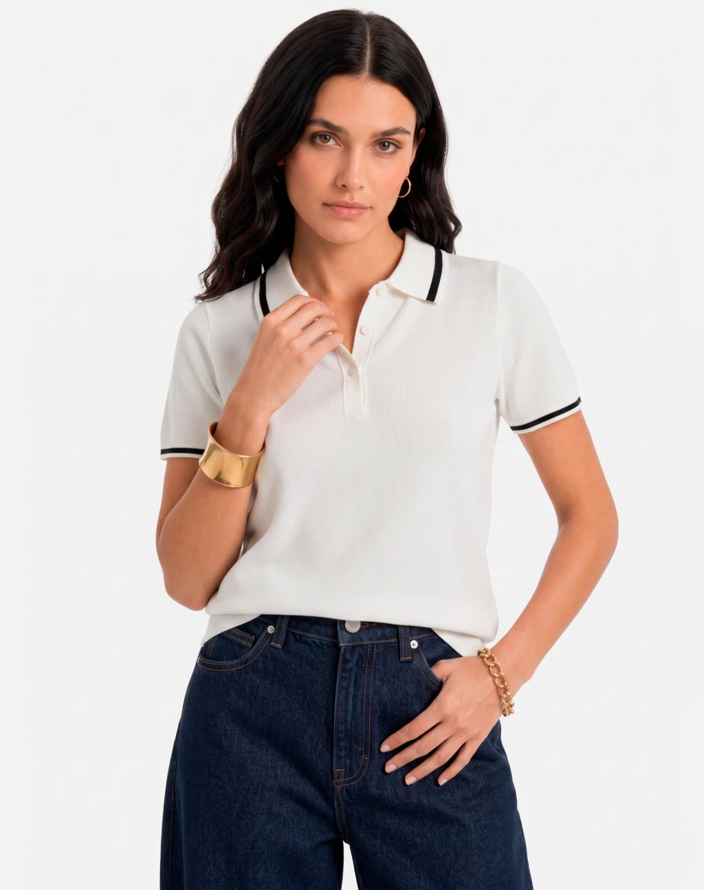 Blusa Polo - Off White