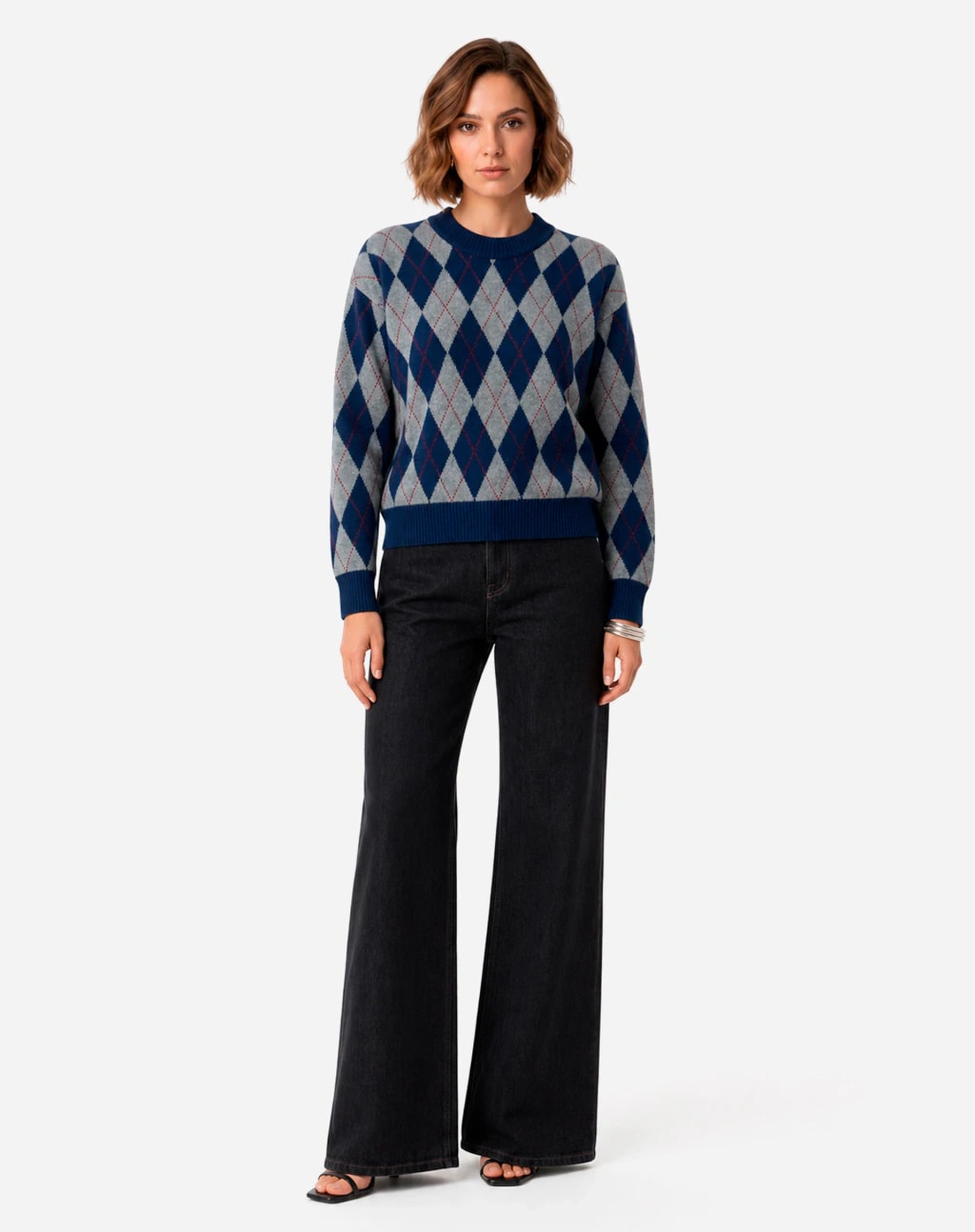 Calça Wideleg Jeans - Preto