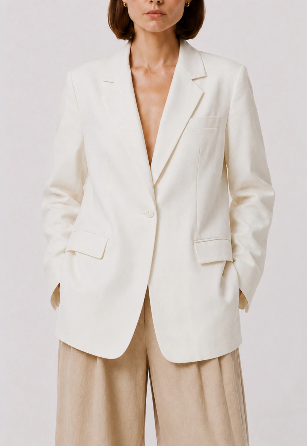Blazer Oversized Acinturado - Off White